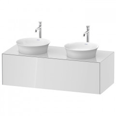 Duravit White Tulip Тумбочка подвесная, 408x1300x550 мм, 1 выдвижной ящик, цвет: белый высокоглянцевый