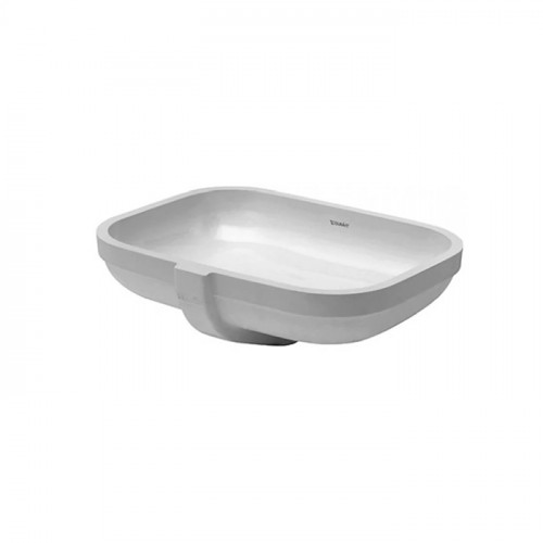 DURAVIT Happy D.2 Раковина встраиваемая снизу 480х345 мм., без отверстия для смесителя, с переливом, цвет белый