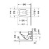 Duravit DuraStyle Унитаз подвесной 540х370 мм, с креплением, цвет белый с WonderGliss