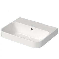 Duravit Happy D.2 Plus Раковина 500х400мм с переливом, без отв под смес, с креплением, выпуск с керам. покрытием цвет белый