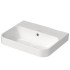 Duravit Happy D.2 Plus Раковина 500х400мм с переливом, без отв под смес, с креплением, выпуск с керам. покрытием цвет белый