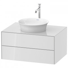 Duravit White Tulip Тумбочка подвесная, 408x800x550 мм, 2 ящика, цвет: белый высокоглянцевый