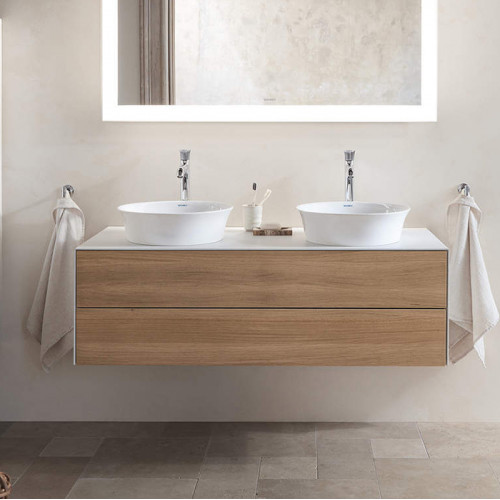 Duravit White Tulip Раковина ? 500 мм накладная без отв под смес, с керам крышкой без перелива, цвет: белый