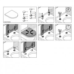 Duravit Duraplus Сиденье для унитаза без автоматического опускания петли: нерж. Сталь, Цвет: белый