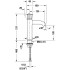 Duravit White Tulip Смеситель для раковины на 1 отв., без донного клапана, h=217мм, излив 125мм цвет: хром