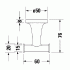 Duravit Starck T Двойной крючок настенный, цвет: bronze Brushed
