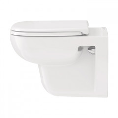 Duravit D-Code Комплект: подвесной унитаз Rimless 257009 355х545 мм.+ сиденье с автоматическим закрыванием 006739 ("СПЕЦЦЕНА с нашего склада!")