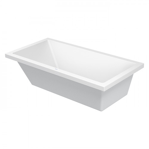 Duravit Starck Ванна прямоугольная встраиваемая или с панелями 1800x900 мм с наклоном для спины, с переливом Цвет: белый