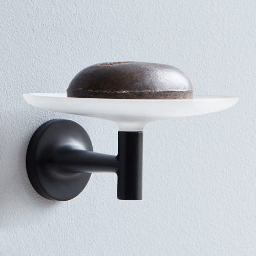 Duravit Starck T Мыльница настенная цвет черный матовый