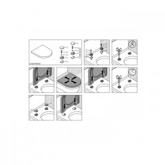 Duravit Duraplus Сиденье для унитаза без автоматического опускания петли: пластик, Цвет: Белый