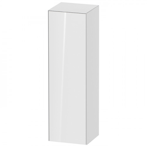 Duravit White Tulip Шкаф подвесной, 1320x400x360 мм, 1 дверца, 3 стекл полки с алюм, петли справа, цвет: белый высокоглянцевый