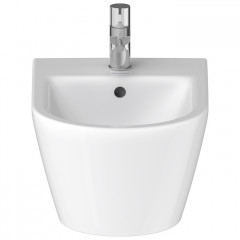 Duravit D-Neo Биде подвесное 370x540 мм, с переливом, с 1 отв под смеситель, с WonderGliss, цвет: белый
