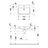 DURAVIT HAPPY D.2 PLUS Раковина 600х460 мм., без отверстий для смесителя, с переливом, с креплением, выпуск с керамическим клапаном, цв антрацит матов
