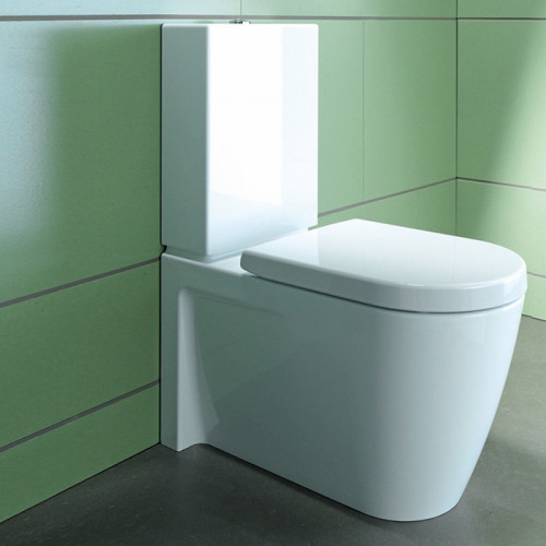 Duravit Унитаз моноблок приставной 630х370 мм, слив универсальный, с креплением,цвет белый