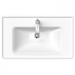 Duravit D-Neo Раковина накладная 800х480 мм, с переливом, с 1 отв. под смеситель, с WonderGliss, цвет: белый