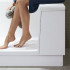 DURAVIT Shower + Bath Bathtub Ванна 1700х750хh2105 мм, с входной дверью и душевой шторкой, SX - левосторонняя, цвет: белый (без слива-перелива)