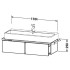 Duravit Vero Air Раковина накладная 120 cm, с переливом, с 1 отв под смеситель,, Цвет белый