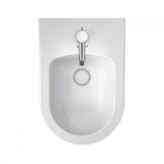 Duravit White Tulip Биде подвесное 370x540 мм, с переливом, с 1 отв под смеситель, с WonderGliss, цвет: белый