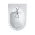 Duravit White Tulip Биде подвесное 370x540 мм, с переливом, с 1 отв под смеситель, с WonderGliss, цвет: белый