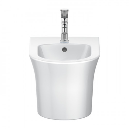 Duravit White Tulip Биде подвесное 370x540 мм, с переливом, с 1 отв под смеситель, с WonderGliss, цвет: белый