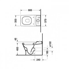 Duravit 2nd floor Сиденье для унитаза, петли нерж.сталь, SoftClose, Цвет: белый