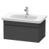 DURAVIT DURASTYLE Тумба под раковину 730х448х398 мм., подвесная, 1 ящик, для раковины 232080, цвет Графит матовый