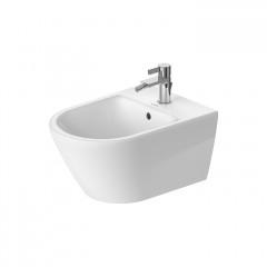 Duravit D-Neo Биде подвесное 370x540 мм, с переливом, с 1 отв под смеситель, с WonderGliss, цвет: белый