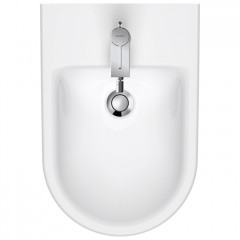 Duravit D-Neo Биде подвесное 370x540 мм, с переливом, с 1 отв под смеситель, с WonderGliss, цвет: белый