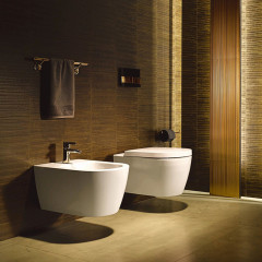 Duravit Me by Starck Комплект: подвесной унитаз Rimless 252909 с покрытием WonderGliss+ сиденье с мягким закрыванием 002009 (СПЕЦЦЕНА)