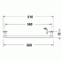 Duravit Starck T Полотенцедержатель настенный 600мм, цвет: Stainless steel Brushed