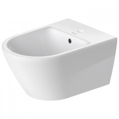 Duravit D-Neo Биде подвесное 370x540 мм, с переливом, с 1 отв под смеситель, с WonderGliss, цвет: белый