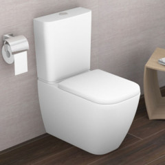 Duravit Happy D.2 Бачок с механизмом двойного смыва, хром, 6/3 л., для подключения снизу слева, 395x160мм, Цвет: Белый