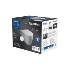 Duravit Me by Starck Комплект: подвесной унитаз Rimless 252909 с покрытием WonderGliss+ сиденье с мягким закрыванием 002009 (СПЕЦЦЕНА)