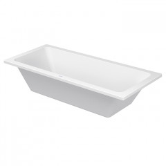 Duravit D-Code Ванна акриловая 1800х800 мм , встраиваемая, с 2 наклоном для спины, выпуск вцентральный, цвет белый