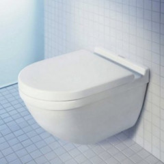 Duravit Starck 3 Унитаз подвесной безободковый, 540х360 мм, с креплением Durafix, цвет белый