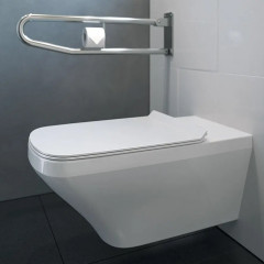 Duravit DuraStyle Rimless Унитаз подвесной без смывного края, с вертикальным смывом, для инвалидов на колясках, глубина 700 мм, вкл. крепление Durafix