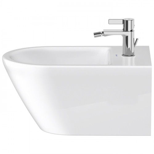 Duravit D-Neo Биде подвесное 370x540 мм, с переливом, с 1 отв под смеситель, с WonderGliss, цвет: белый