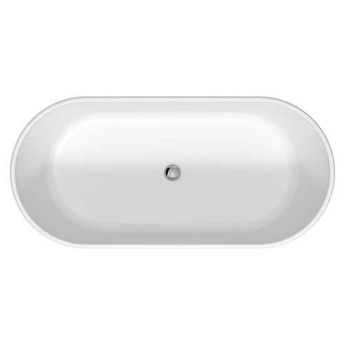 Duravit D-Neo Ванна из DuraSolid 1600х750хh600мм, отдельн-я, с 2 накл. для спины, с панелью и ножками, со спецсливом/переливо, без поручня, цвет белый