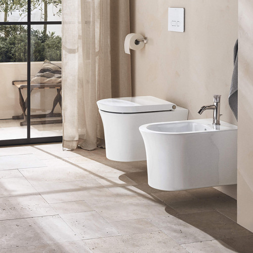 Duravit White Tulip Биде подвесное 370x540 мм, с переливом, с 1 отв под смеситель, с WonderGliss, цвет: белый