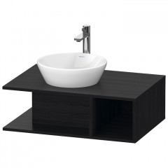 Duravit D-Neo Тумбочка подвесная компакт, 260x800x550 мм, 1 открытое отделение на правой стороне, цвет: Black Oak