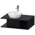 Duravit D-Neo Тумбочка подвесная компакт, 260x800x550 мм, 1 открытое отделение на правой стороне, цвет: Black Oak
