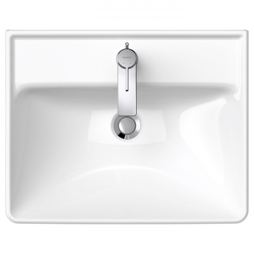 Duravit D-Neo Раковина накладная 550х440 мм, с переливом, с 1 отв. под смеситель, цвет: белый