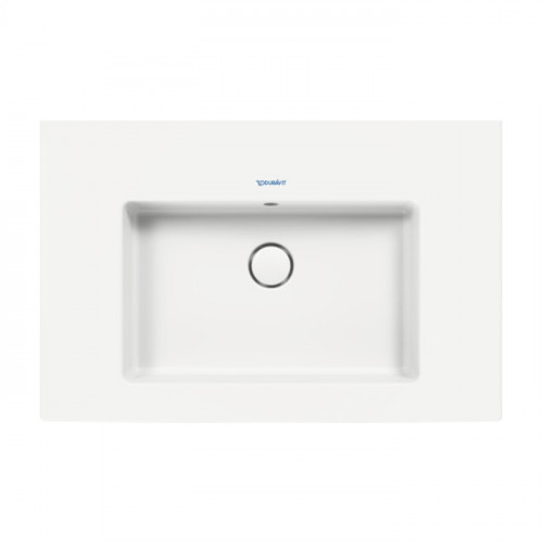 Duravit White Tulip Раковина накладная 750х490 мм,с переливом, без отв. под смеситель, цвет: белый