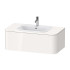 Duravit Happy D.2 Plus Столешница 16x1000x550мм для тумбы #HP4931, HP4941, HP4951, HP4961, HP4971 с вырезом по центру, цвет: белый глянцевый