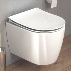 Duravit Soleil by Starck Унитаз подвесной 370х480мм, безободковый, Wei Hochglanz, HyG, цвет белый