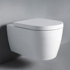 Duravit ME by Starck Унитаз подвесной 570х370 мм безободковый, HygieneGlaze, цвет: белый.бел.шелковисто-матовый