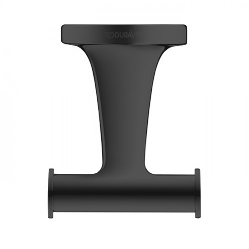 Duravit Starck T Двойной крючок настенный Цвет черный матовый