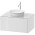 Duravit White Tulip Тумбочка подвесная, 408x800x550 мм, 1 выдвижной ящик, цвет: белый высокоглянцевый