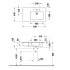 Duravit ME by Starck Раковина подвесная с переливом, с полкой слева, 1 отв под смес, 83х49см, цвет: белый