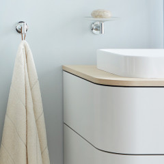 Duravit Happy D.2 Plus Консоль для мебели 1600x550x16мм, с 2мя отв под раковину для # HP4936, HP4946 ,HP4956, HP4964, HP4974, цвет: mediterrenean oak